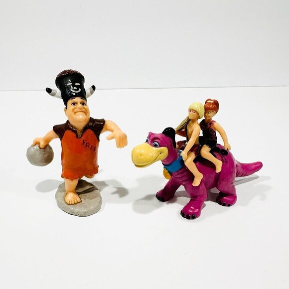 Vintage Dakin The Flintstones 1994 Movie Figures -Fred, Dino, Pebbles, Bamm-Bamm - Picture 1 of 7